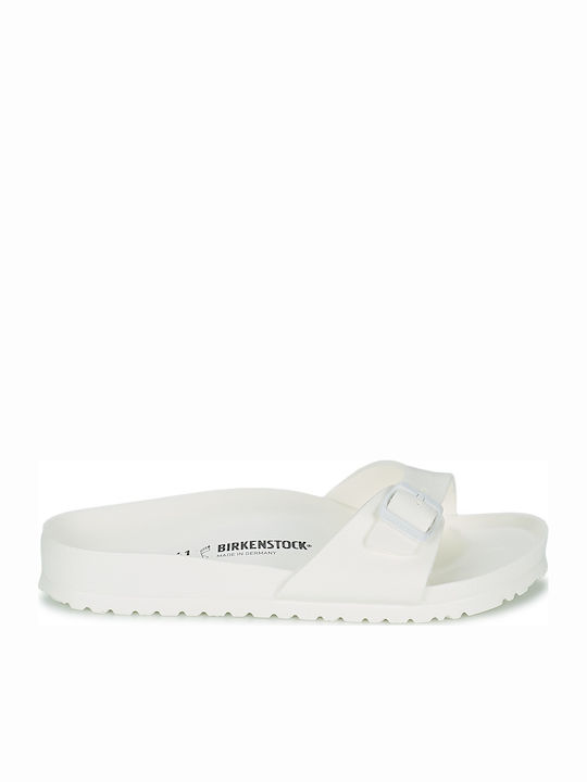 Birkenstock Мадрид Дамски Чехли в Бял Цвят