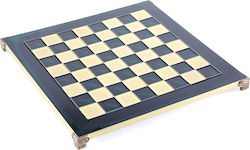 Manopoulos Classic Handgefertigt Schach Metallisch 44x44cm B44BLU