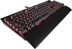 Corsair K70 Lux Gaming Tastatură mecanică cu Cherry MX Red switch-uri și Tastatură iluminată (Grecesc)