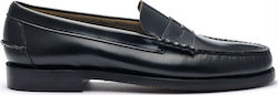 Sebago Classic Dan Δερμάτινα Ανδρικά Loafers σε Μαύρο Χρώμα
