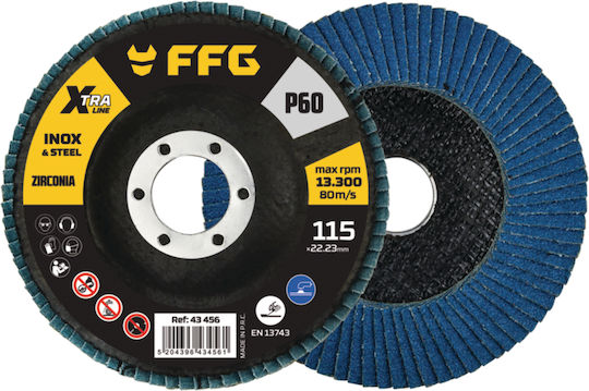 FFG Disc de șlefuire Μetal 115mm Înaripată P120