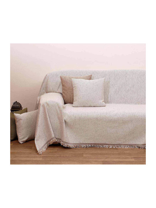 Viopros Armchair Throw 2100 150x180cm Ivory