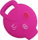 Silicone Car Key Cover Case with 3 Buttons for Smart Pink