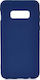 Soft Touch Back Cover Silicon Albastru (Galaxy S10e)