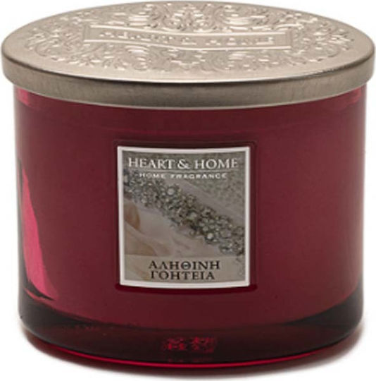 Heart & Home Aromatic Soy Candle Double Wick in Jar with True Charm Perfume 230g