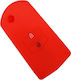 Silicone Car Key Cover Case with 2 Buttons for Mazda Red
