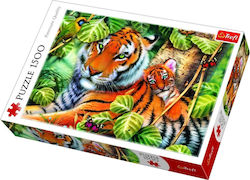 Two Tigers Puzzle 2D 1500 Bucăți