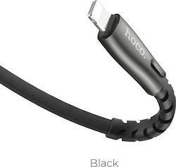 Hoco Flat USB to Lightning Cable Μαύρο 1.2m (U58 Core)