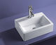 Ceramita F676 Επικαθήμενος Νιπτήρας Πορσελάνης 41.5x31.5x13cm Λευκός