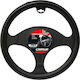Carpoint Κάλυμμα Τιμονιού Αυτοκινήτου Leather Look με Διάμετρο 37-39εκ. από Δερματίνη Μαύρο