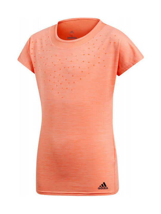 Adidas Dotty Girl's Παιδικό T-shirt Πορτοκαλί