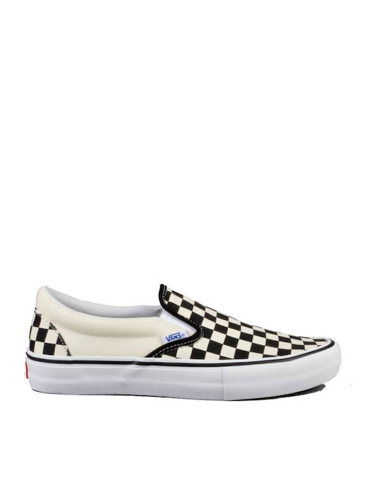 Checkerboard Πάνινα Ανδρικά Slip-On Λευκά
