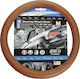 Car+ Car Steering Wheel Cover with Diameter 37-39cm Synthetic Brown