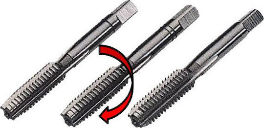 Voelkel 27070 Hand Taps HSS 22x2.5mm 3pcs