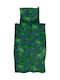 Snurk Forest Παιδική Παπλωματοθήκη Μονή Green 140x200εκ.