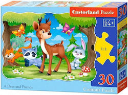 Kids Puzzle A Deer & Friends for 4++ Years 30pcs Castorland