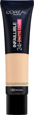 L'Oreal Paris Infaillible 24H Matte Cover Flüssiges Make-up 130 Beige Peau 30ml