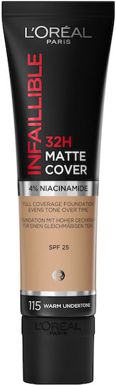 L'Oreal Paris Infaillible 24H Matte Cover Flüssig 115 30ml
