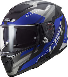 LS2 Breaker FF390 Beta Full Face Helmet with Pinlock and Sun Visor ECE 22.05 1400gr Matt Blue KR5024