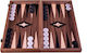 Manopoulos American Walnut Χειροποίητο Τάβλι Ξύλινο με Πούλια 48x50cm