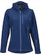 Marmot Moblis Women's Short Sports Softshell Jacket Waterproof and Windproof for Winter with Hood Navy Blue