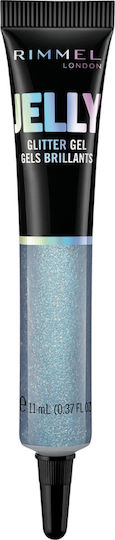 Rimmel Jelly Glitter Gel Eye Shadow in Liquid Form with Light Blue Colour 11ml