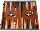 Manopoulos Mahogany Χειροποίητο Τάβλι Ξύλινο Πούλια 48x48cm Tmm1blu