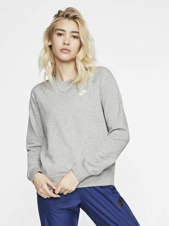 Nike Sportswear Essentials Γυναικείο Φούτερ Γκρι