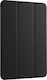 Tri-Fold Flip Cover Δερματίνης Μαύρο (Galaxy Tab E 9.6)