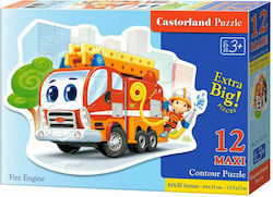 Kids Puzzle Fire Engine for 3++ Years 12pcs Castorland