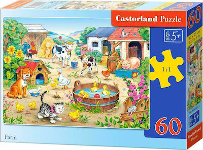 Kids Puzzle Farm for 5++ Years 60pcs Castorland