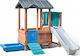 Step2 Παιδικό Σπιτάκι Κήπου Woodland Adventure Playhouse με Τσουλήθρα Πολύχρωμο 193.04x172.72x177.8εκ.