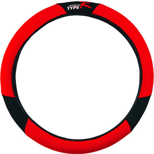 Auto Gs Car Steering Wheel Cover Type R with Diameter 38cm Synthetic Red