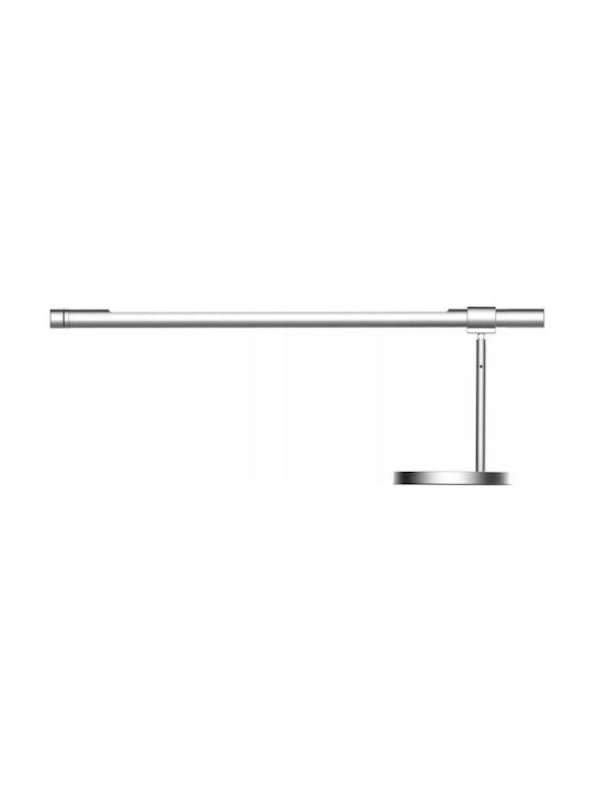 Allocacoc Lightstrip Touch LED Office Lamp with Foldable Arm in Silver Color