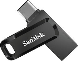 Sandisk Ultra Dual Drive Go 128GB USB 3.1 Stick cu conexiune USB-C & USB-A Negru