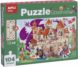 Παιδικό Puzzle Castle για 5+ Ετών 104pcs Apli Kids
