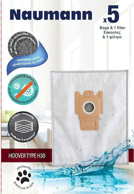 Naumann H30 Vacuum Cleaner Bags 5pcs Compatible with Hoover Vacuum Cleaners