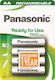 Panasonic Ready To Use Baterii Reîncărcabile AA Ni-MH 1900mAh 1.2V 4buc