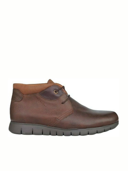 Boxer Men's Leather Boots Tabac Brown