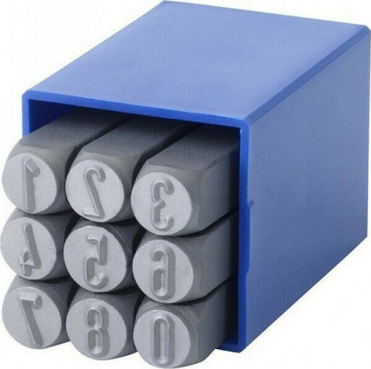 Luckhaus Schlagzahlen 2mm 30-534002 Geschlagene Buchstaben Handwerkzeug-Set 9Stück