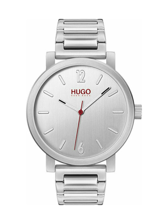 Hugo Boss Rase Uhr Batterie mit Silber Metallarmband