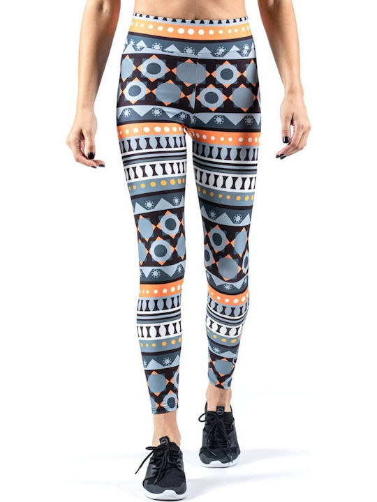 Up Fit 17-29100 Training Γυναικείο Μακρύ Κολάν Grey/Orange