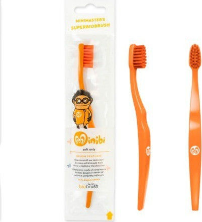 BioBrush Minimaster's Minibi Children's Toothbrush Orange