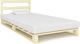 Κρεβάτι Μονό από Μασίφ Ξύλο Δρυς με Τάβλες για Στρώμα 100x200cm