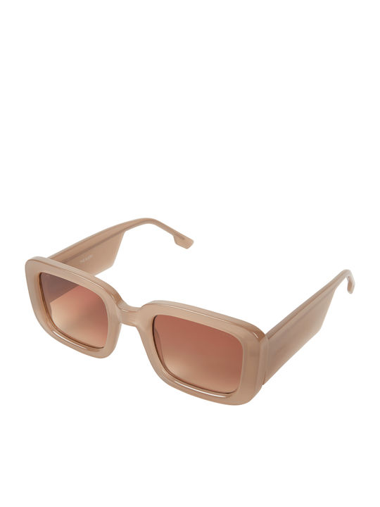 Komono Avery Fader Women's Sunglasses with Beige Plastic Frame and Brown Gradient Lens KOM-S5352