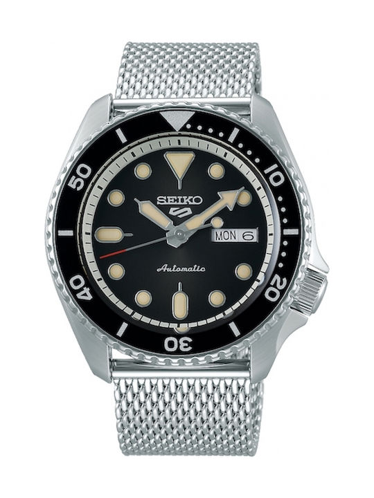 Seiko 5 Sports Herrenuhr 42.5mm Automatisch mit Silber Rostfreien Stahlarmband
