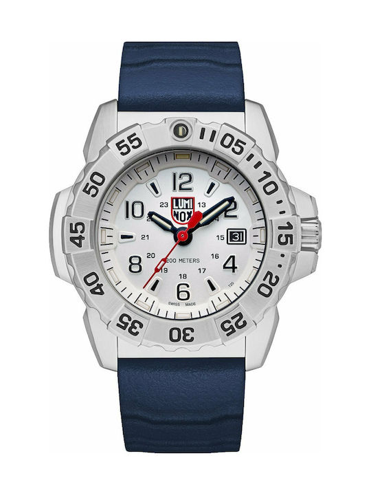 Luminox Watch Battery with Blue Rubber Strap XS.3257-1