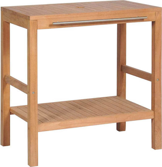 vidaXL Bench without sink L74xW45xH75cm Teak