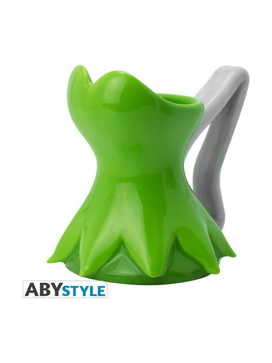 Abysse Peter Pan & Tinkerbell 3D Κούπα Κεραμική Πράσινη 300ml