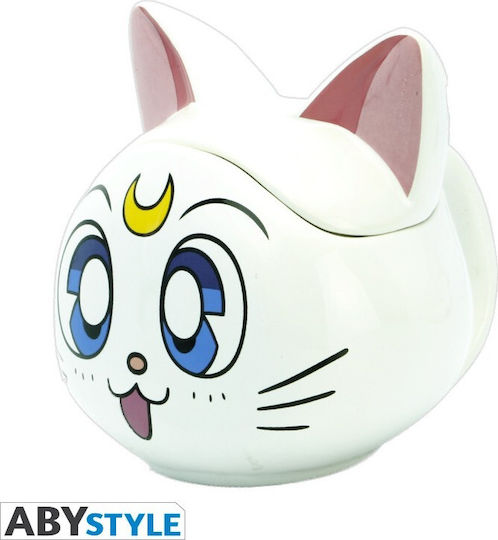 Abysse Sailor Moon - Artemis 3D Mug Ceramic with Lid White 350ml